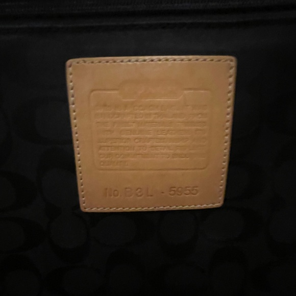 Coach Wheeled Carry-On in Black Canvas with Signature Logo Interior - Picture 11 of 17